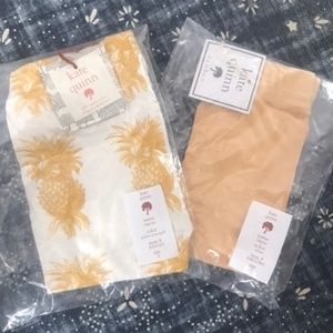 Kate Quinn two NWT sets of leggings 3T pineapple print so cute!